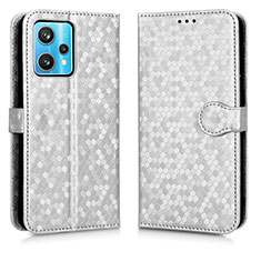 Coque Portefeuille Livre Cuir Etui Clapet C01X pour Realme 9 4G Argent