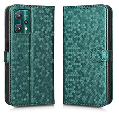 Coque Portefeuille Livre Cuir Etui Clapet C01X pour Realme 9 5G Vert