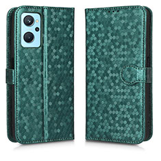 Coque Portefeuille Livre Cuir Etui Clapet C01X pour Realme 9i 4G Vert