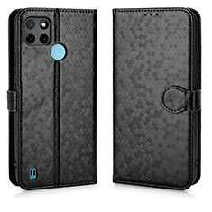 Coque Portefeuille Livre Cuir Etui Clapet C01X pour Realme C21Y Noir