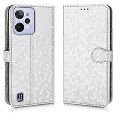 Coque Portefeuille Livre Cuir Etui Clapet C01X pour Realme C31 Argent