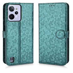 Coque Portefeuille Livre Cuir Etui Clapet C01X pour Realme C31 Vert