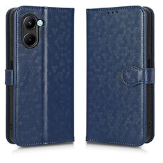 Coque Portefeuille Livre Cuir Etui Clapet C01X pour Realme C33 (2023) Bleu