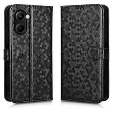 Coque Portefeuille Livre Cuir Etui Clapet C01X pour Realme C33 (2023) Noir