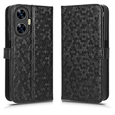 Coque Portefeuille Livre Cuir Etui Clapet C01X pour Realme C55 Noir