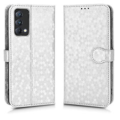 Coque Portefeuille Livre Cuir Etui Clapet C01X pour Realme GT Master 5G Argent