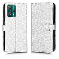 Coque Portefeuille Livre Cuir Etui Clapet C01X pour Realme Q5 5G Argent