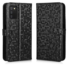 Coque Portefeuille Livre Cuir Etui Clapet C01X pour Samsung Galaxy A03s Noir