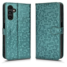 Coque Portefeuille Livre Cuir Etui Clapet C01X pour Samsung Galaxy A04s Vert