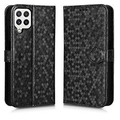 Coque Portefeuille Livre Cuir Etui Clapet C01X pour Samsung Galaxy A12 Noir