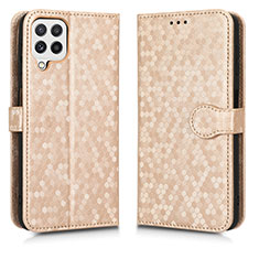 Coque Portefeuille Livre Cuir Etui Clapet C01X pour Samsung Galaxy A12 Or