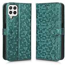 Coque Portefeuille Livre Cuir Etui Clapet C01X pour Samsung Galaxy A12 Vert