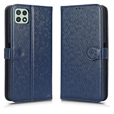 Coque Portefeuille Livre Cuir Etui Clapet C01X pour Samsung Galaxy A22 5G Bleu