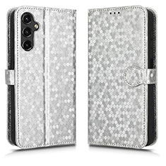 Coque Portefeuille Livre Cuir Etui Clapet C01X pour Samsung Galaxy A24 4G Argent