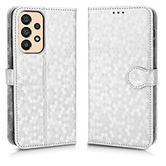 Coque Portefeuille Livre Cuir Etui Clapet C01X pour Samsung Galaxy A33 5G Argent