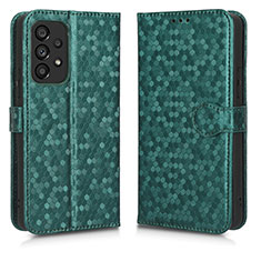 Coque Portefeuille Livre Cuir Etui Clapet C01X pour Samsung Galaxy A53 5G Vert