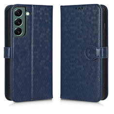 Coque Portefeuille Livre Cuir Etui Clapet C01X pour Samsung Galaxy S22 Plus 5G Bleu
