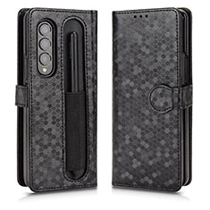 Coque Portefeuille Livre Cuir Etui Clapet C01X pour Samsung Galaxy Z Fold4 5G Noir