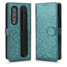 Coque Portefeuille Livre Cuir Etui Clapet C01X pour Samsung Galaxy Z Fold4 5G Vert