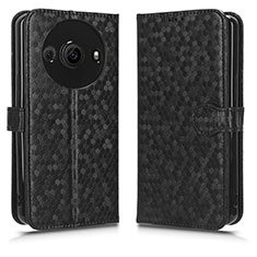 Coque Portefeuille Livre Cuir Etui Clapet C01X pour Sharp Aquos R8 Pro Noir