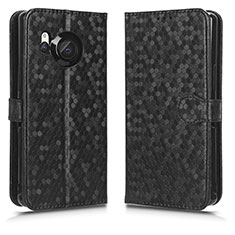 Coque Portefeuille Livre Cuir Etui Clapet C01X pour Sharp Aquos R8s Noir