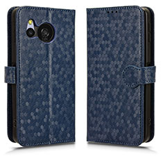 Coque Portefeuille Livre Cuir Etui Clapet C01X pour Sharp Aquos Sense8 Bleu