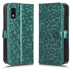 Coque Portefeuille Livre Cuir Etui Clapet C01X pour Sharp Aquos wish3 Vert