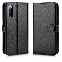 Coque Portefeuille Livre Cuir Etui Clapet C01X pour Sony Xperia 10 III Lite Noir