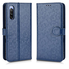 Coque Portefeuille Livre Cuir Etui Clapet C01X pour Sony Xperia 10 III SO-52B Bleu