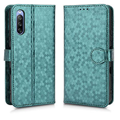 Coque Portefeuille Livre Cuir Etui Clapet C01X pour Sony Xperia 10 III Vert