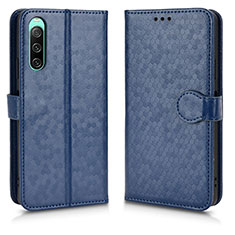 Coque Portefeuille Livre Cuir Etui Clapet C01X pour Sony Xperia 10 IV Bleu