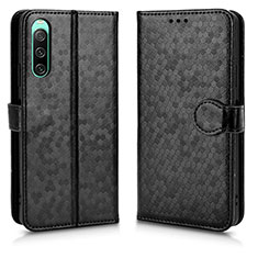 Coque Portefeuille Livre Cuir Etui Clapet C01X pour Sony Xperia 10 IV Noir