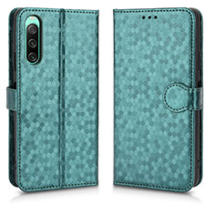 Coque Portefeuille Livre Cuir Etui Clapet C01X pour Sony Xperia 10 IV SOG07 Vert