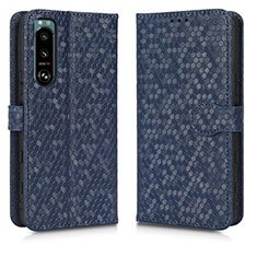 Coque Portefeuille Livre Cuir Etui Clapet C01X pour Sony Xperia 5 III Bleu