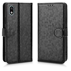 Coque Portefeuille Livre Cuir Etui Clapet C01X pour Sony Xperia Ace III SO-53C Noir