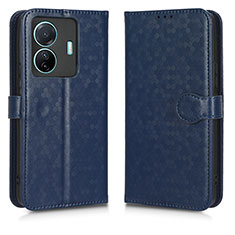 Coque Portefeuille Livre Cuir Etui Clapet C01X pour Vivo T1 5G Bleu