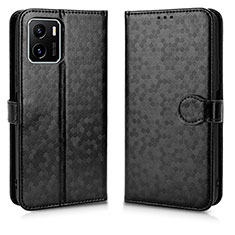 Coque Portefeuille Livre Cuir Etui Clapet C01X pour Vivo Y01 Noir