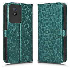 Coque Portefeuille Livre Cuir Etui Clapet C01X pour Vivo Y02 Vert