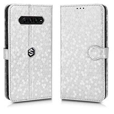 Coque Portefeuille Livre Cuir Etui Clapet C01X pour Xiaomi Black Shark 4 5G Argent