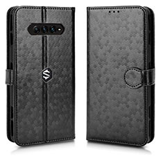 Coque Portefeuille Livre Cuir Etui Clapet C01X pour Xiaomi Black Shark 4 Pro 5G Noir