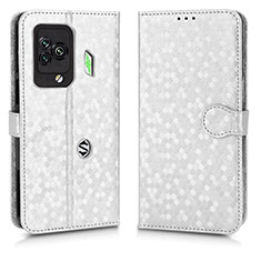 Coque Portefeuille Livre Cuir Etui Clapet C01X pour Xiaomi Black Shark 5 Pro 5G Argent