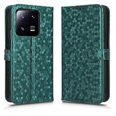 Coque Portefeuille Livre Cuir Etui Clapet C01X pour Xiaomi Mi 13 Pro 5G Vert