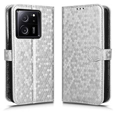 Coque Portefeuille Livre Cuir Etui Clapet C01X pour Xiaomi Mi 13T 5G Argent