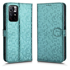 Coque Portefeuille Livre Cuir Etui Clapet C01X pour Xiaomi Poco M4 Pro 5G Vert