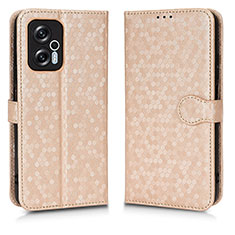 Coque Portefeuille Livre Cuir Etui Clapet C01X pour Xiaomi Poco X4 GT 5G Or