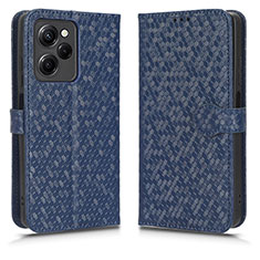 Coque Portefeuille Livre Cuir Etui Clapet C01X pour Xiaomi Poco X5 Pro 5G Bleu