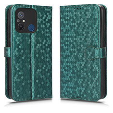 Coque Portefeuille Livre Cuir Etui Clapet C01X pour Xiaomi Redmi 12C 4G Vert