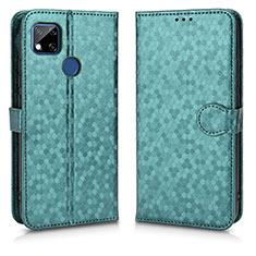 Coque Portefeuille Livre Cuir Etui Clapet C01X pour Xiaomi Redmi 9 India Vert