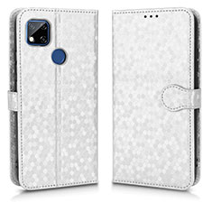 Coque Portefeuille Livre Cuir Etui Clapet C01X pour Xiaomi Redmi 9C Argent