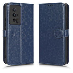 Coque Portefeuille Livre Cuir Etui Clapet C01X pour Xiaomi Redmi K60 5G Bleu